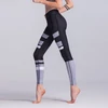 Kép 6/7 - Szürke fekete női leggings, L méret