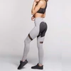 Kép 1/5 - Szürke fekete női leggings, S méret