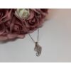 Kép 1/2 - Medálos ezüst színű nyaklánc, strasszkövekkel díszítve