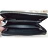Kép 3/3 - Varrott mintás nagyobb méretű női pénztárca fekete