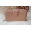 Kép 3/6 - Rombusz mintás vastag nagy méretű pakolós női pénztárca rózsaszín