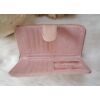 Kép 4/6 - Rombusz mintás vastag nagy méretű pakolós női pénztárca rózsaszín