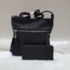 Kép 1/10 - Black lace II táska pénztárca szett