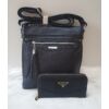 Kép 1/12 - Black tassel táska pénztárca szett