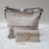 Kép 1/11 - Grey lace táska pénztárca szett