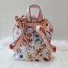 Kép 5/7 - Virág mintás elegáns hátitáska rózsaszín