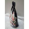Kép 3/5 - Flamingó virág mintás elegáns női táska fekete