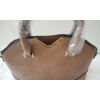 Kép 2/5 - V díszes merev falú elegáns női táska barna