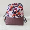 Kép 3/5 - Virág mintás textilbőr hátizsák