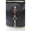 Kép 2/5 - Silvia Rosa elegáns női táska kulcstartóval fekete