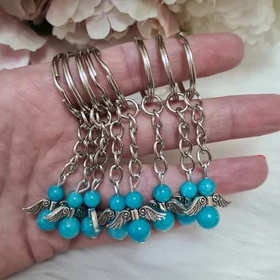 Ásvány angyal kulcstartó