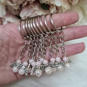 Ásvány angyal kulcstartó