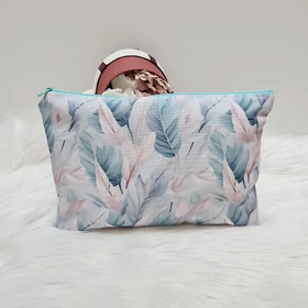 Színes levél mintás nagy méretű neszesszer