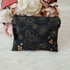 Méhecske mintás kis méretű neszesszer