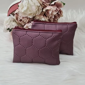 Steppelt mintás kis méretű neszesszer lila