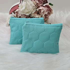 Steppelt mintás kis méretű neszesszer türkiz