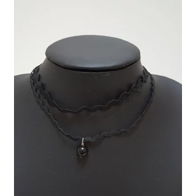 Gyöngy medálos choker nyaklánc