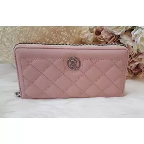Silvia Rosa elegáns egyszínű női pénztárca rózsaszín