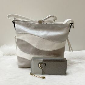 Grey elegant táska pénztárca szett