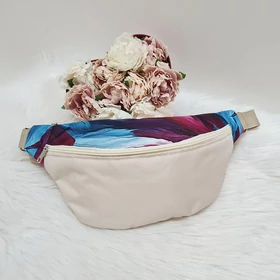 Vízlepergetős toll mintás keresztpántos táska