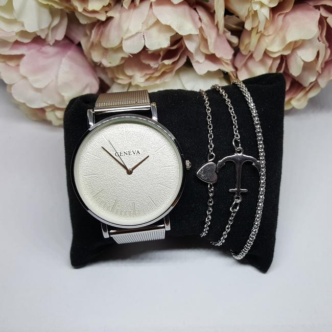 Grey elegant óra karkötő szett