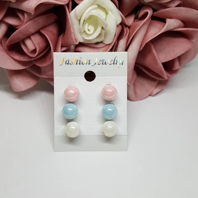 3 páras fülbevaló szett