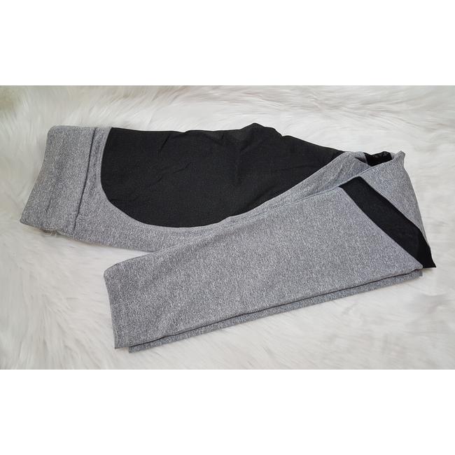 Szürke fekete női leggings, S méret
