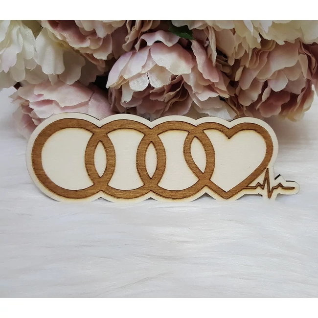 Audi embléma hűtőmágnes