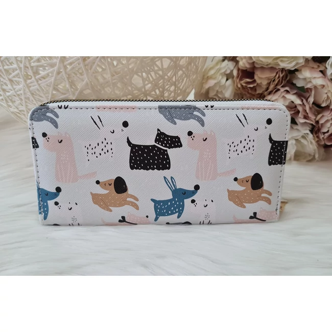 Kutya mintás női pénztárca