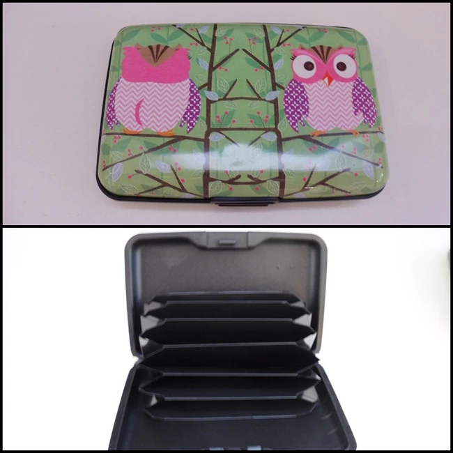 Bagoly mintás okmánytartó