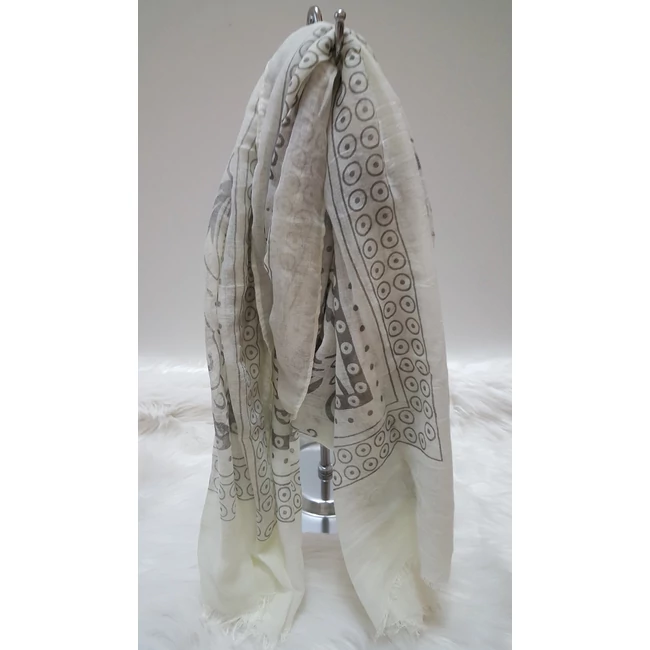 Mintás női sál fehér