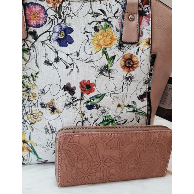 Rosie flower táska pénztárca szett