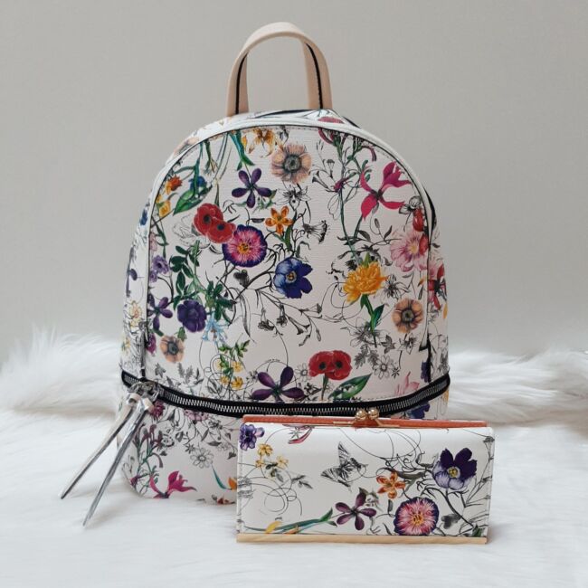 Flower táska pénztárca szett