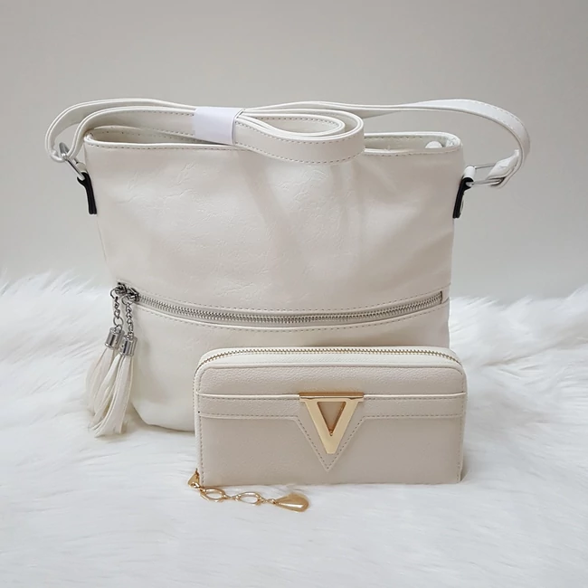 White táska pénztárca szett