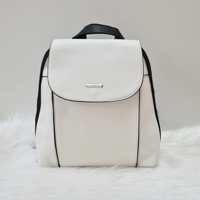 Silvia Rosa elegáns női hátitáska fehér