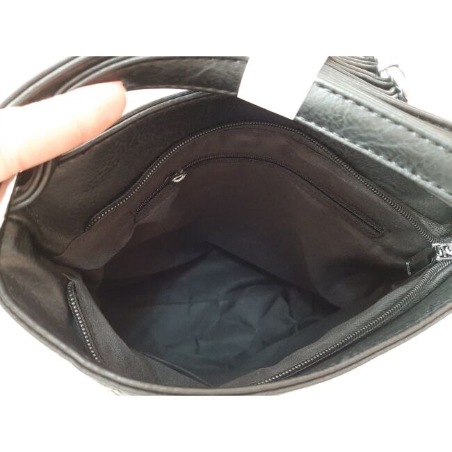Black lacy táska pénztárca szett