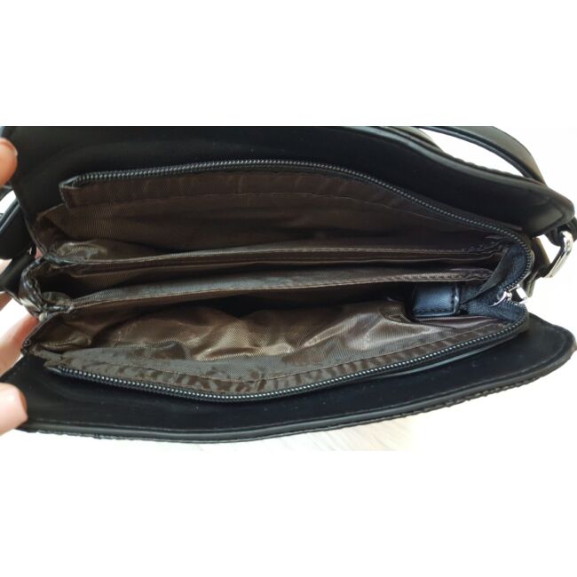 Black streap táska pénztárca szett