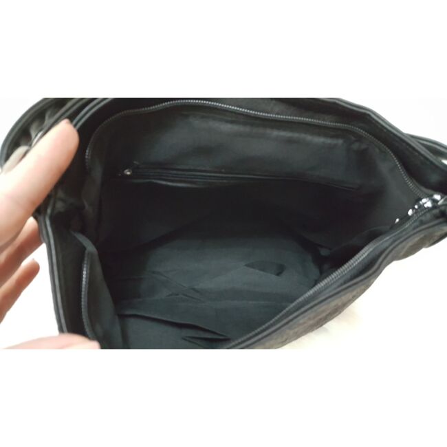 Black flower táska pénztárca szett