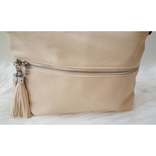 Beige bow táska pénztárca szett