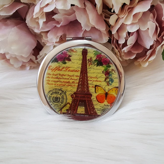 Eiffel torony mintás kézitükör