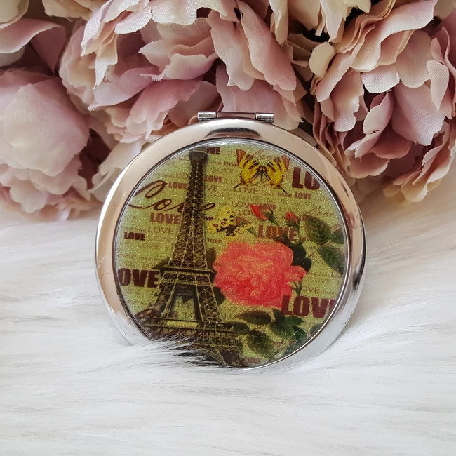 Eiffel torony mintás kézitükör