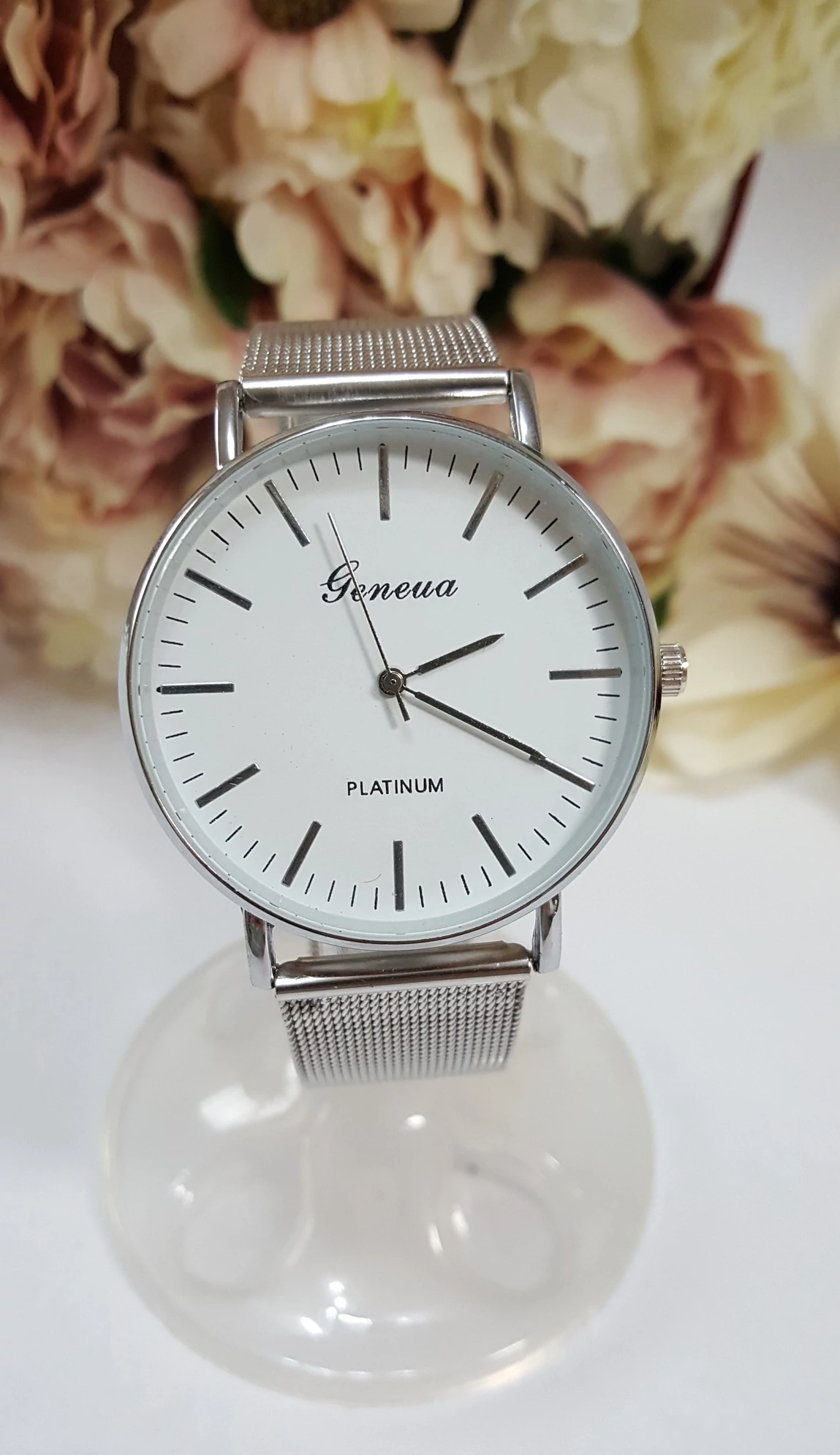 Geneva fém szíjas elegáns női karóra