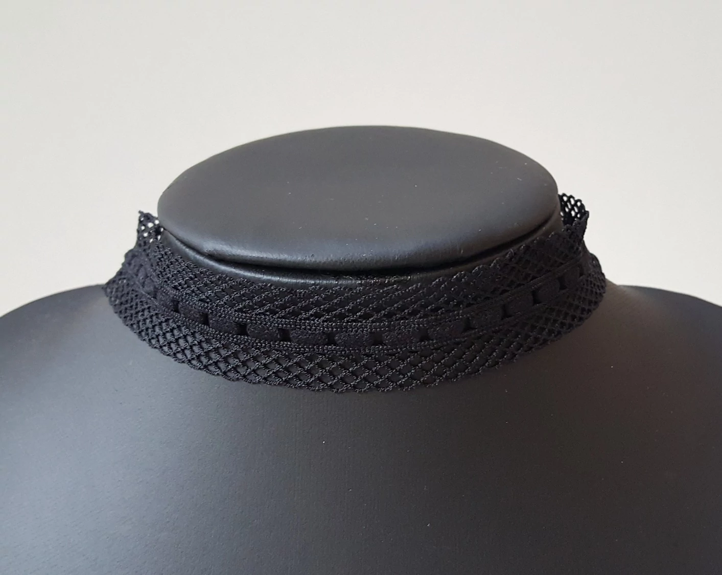 Csipke choker nyaklánc fekete